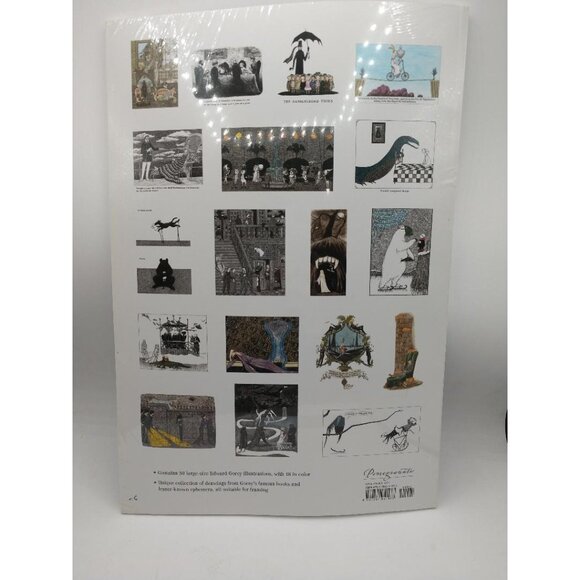Edward Gorey "The New Poster Book" 14x20 Poster Collection Sealed Paperback - Picture 2 of 2